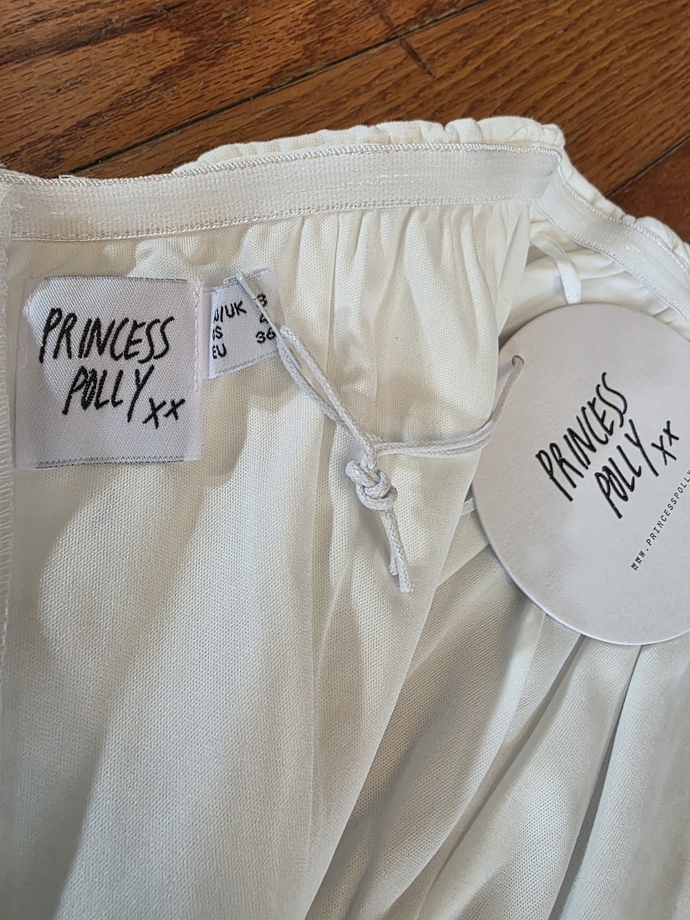 Princess Polly White Strapless High-Waist Romper - Picture 5 of 7